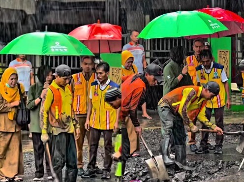 Pemkab Bojonegoro Perbaiki Jalan Rusak di Baureno