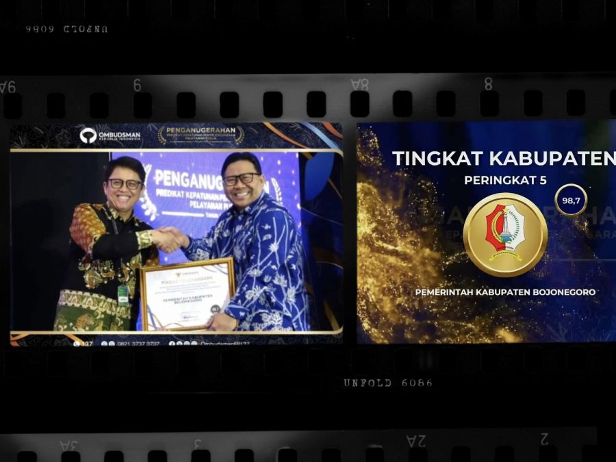 Pemkab Bojonegoro Raih Penghargaan Terbaik Ke-5 Nasional