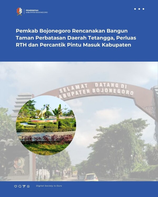 Pemkab Bojonegoro Rencanakan Bangun Taman Perbatasan Daerah Tetangga