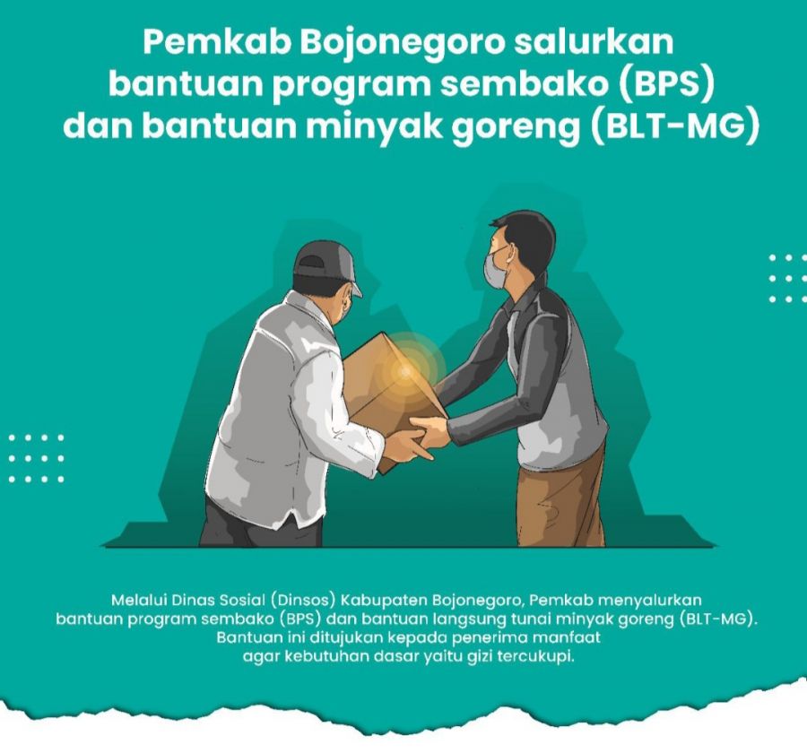 Pemkab Bojonegoro Salurkan Bantuan Sembako dan Minyak Goreng Kepada 111.643 KPM