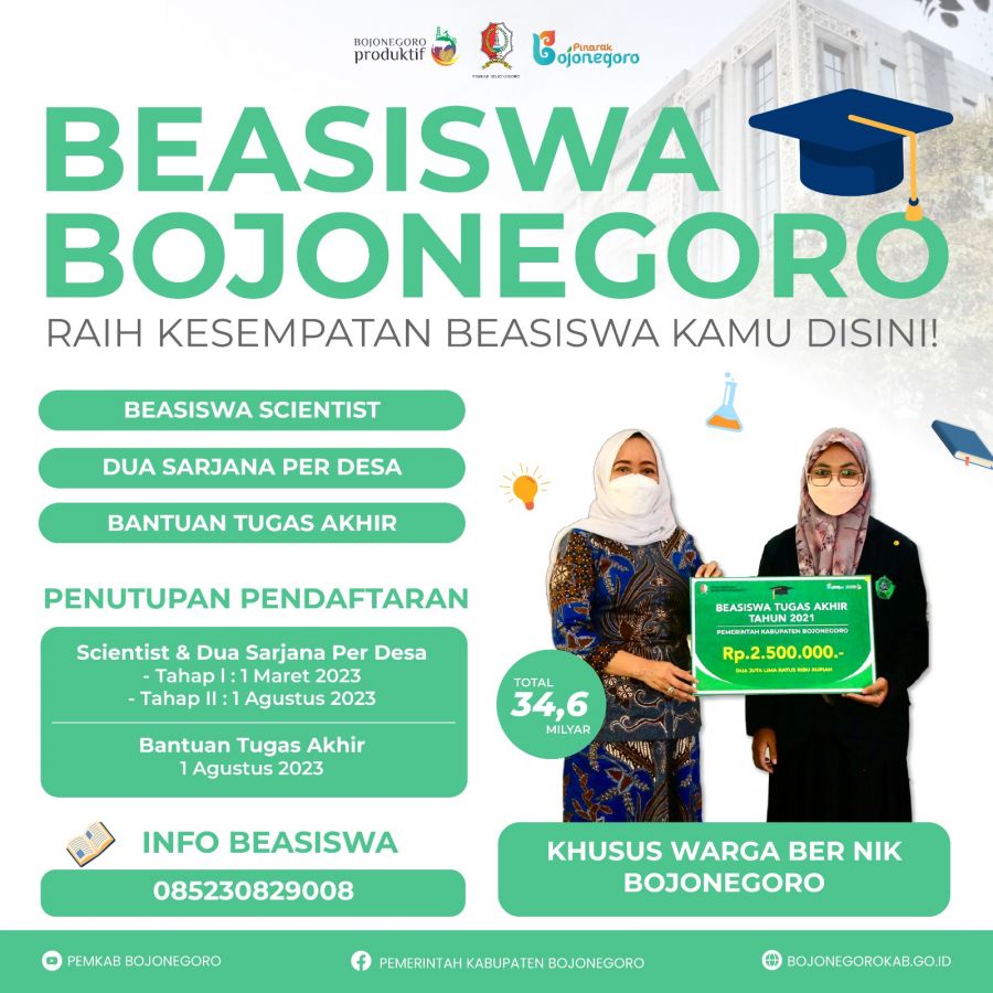 Pemkab Bojonegoro Sediakan Beragam Beasiswa Pendidikan, Cek Ketentuan Pendaftarannya