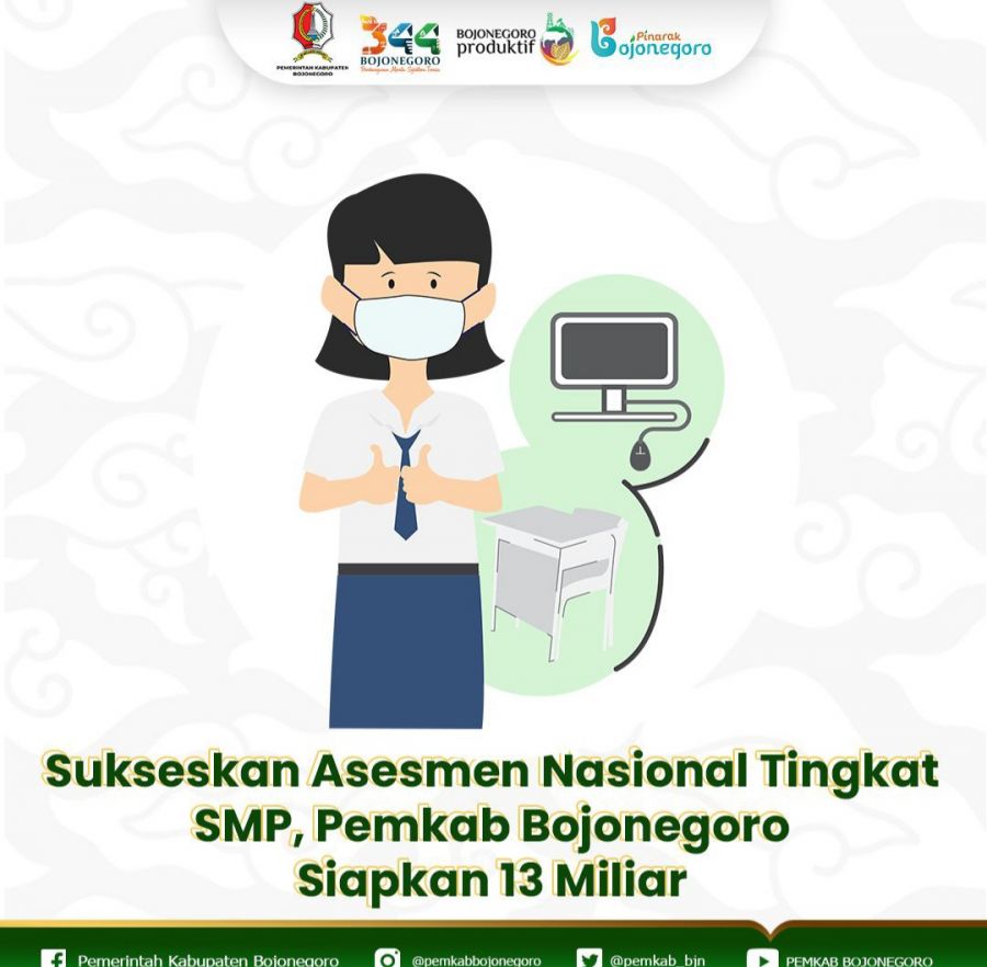 Pemkab Bojonegoro Siapkan 13 Miliar Sukseskan Asesmen Nasional Tingkat SMP