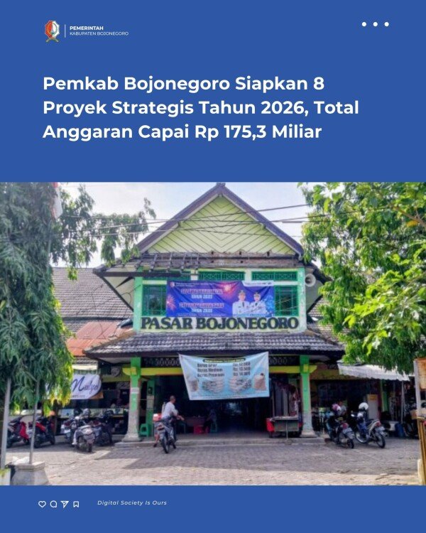 Pemkab Bojonegoro Siapkan 8 Proyek Strategis Tahun 2026