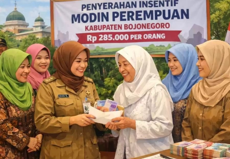 Pemkab Bojonegoro Telah Salurkan Insentif Bagi 1.007 Modin Perempuan