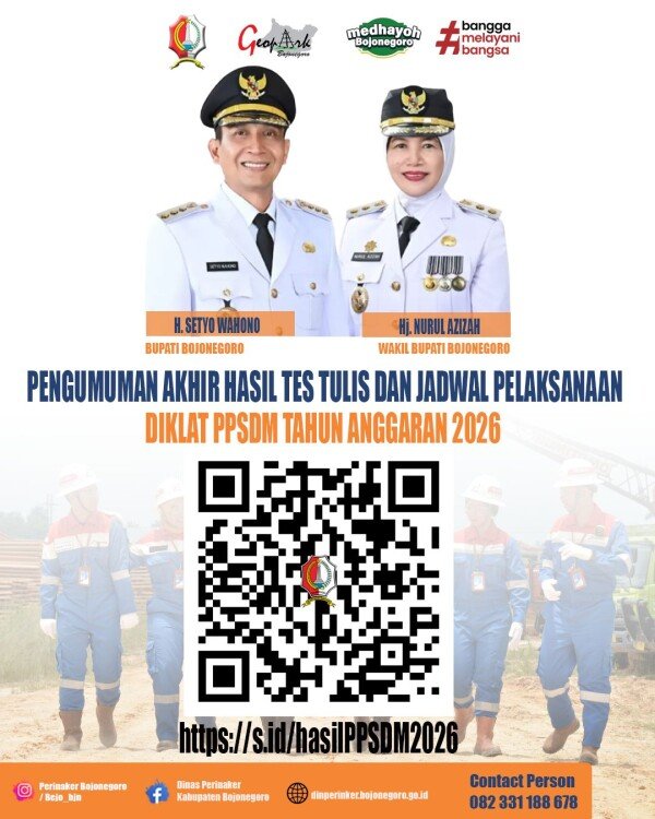 Pemkab Bojonegoro Telah Umumkan Hasil Tes Tulis Diklat Bantuan Bidang ESDM