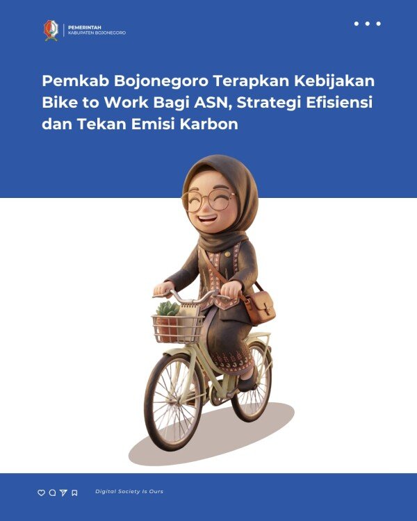 Pemkab Bojonegoro Terapkan Kebijakan Bike to Work Bagi ASN