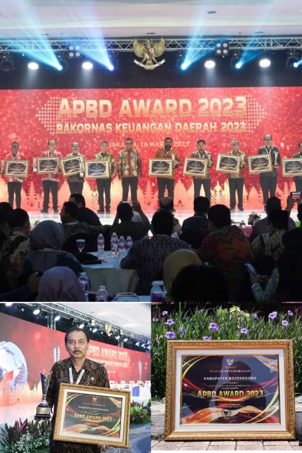 Pemkab Bojonegoro Terima Penghargaan Tertinggi se-Indonesia Realisasi PAD 