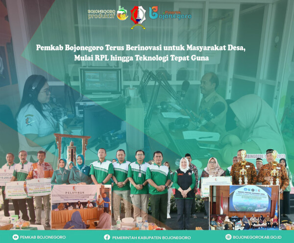 Pemkab Bojonegoro Terus Berinovasi untuk Masyarakat Desa, Mulai RPL hingga Teknologi Tepat Guna  