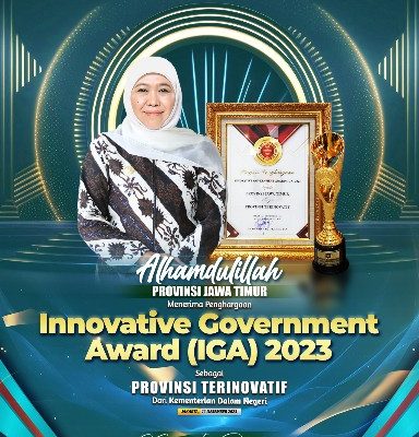 Pemprov Jatim Raih Penghargaan ‘Provinsi Terinovatif’ di IGA 2023 Kemendagri