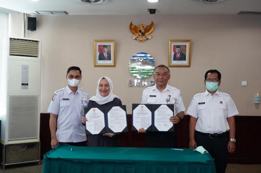 Penadatangani MoU Mitigasi Bencana Dilakukan Oleh Bupati Bojonegoro Bersama Sekretaris Utama BMKG