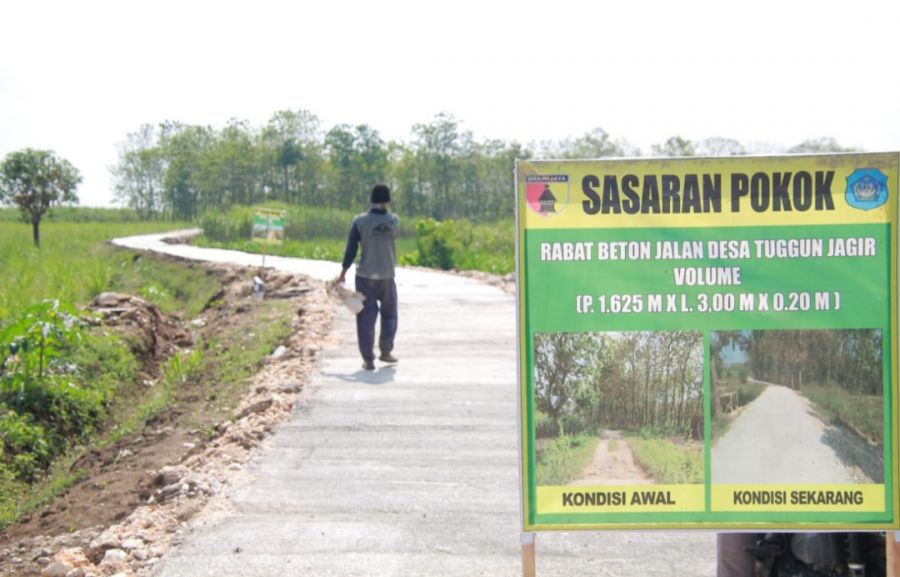 Pencapaian Hasil TMMD ke-114 memuaskan Warga Tunggunjagir. Kini petani mulai menikmati hasilnya