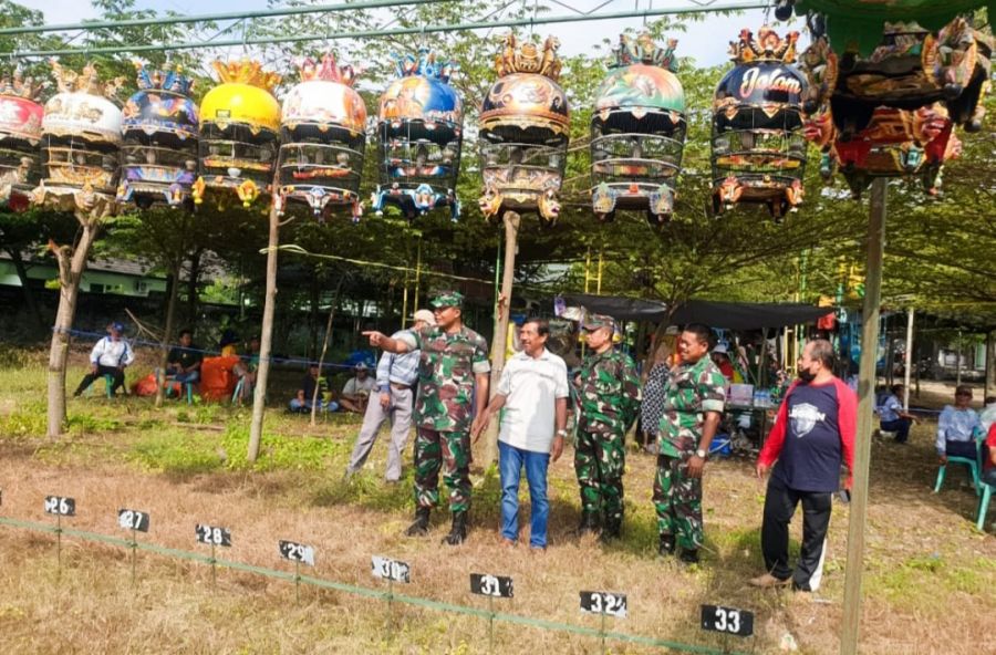Pengda P3SI Jatim Gelar Lomba Seni Suara Alam Perkutut Dandim Bojonegoro Cup 2022