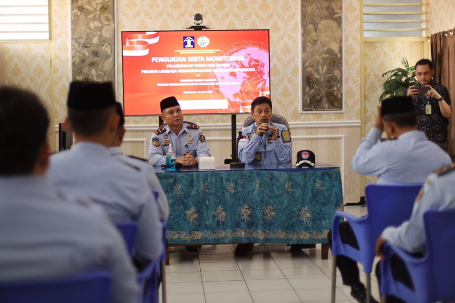 Penguatan Serta Monitoring Tusi Pegawai Lapas Kelas IIA Bojonegoro Oleh Kadivpas Kanwil Jatim