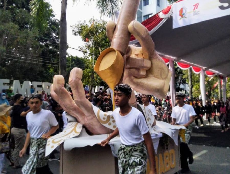Penuh Keceriaan, Pawai Budaya Hari Kedua di Bojonegoro Berlangsung Meriah