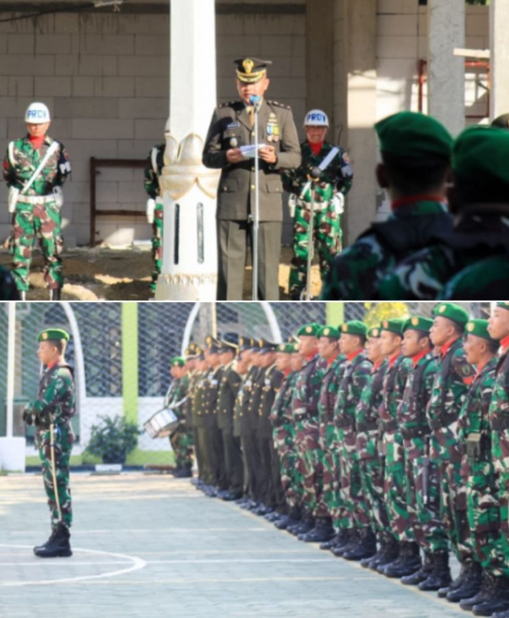 Peringatan HUT RI ke- 78, Kodim 0813 Bojonegoro gelar Upacara Bendera