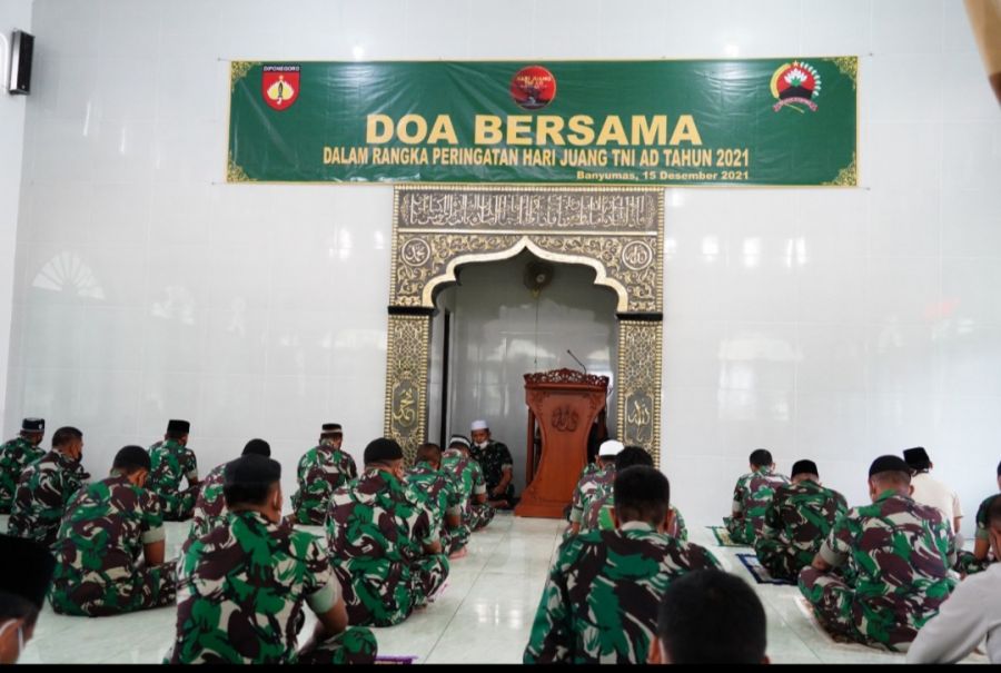 Peringati Hari Juang TNI AD 2021, Korem 071/Wijayakusuma Gelar Doa Bersama