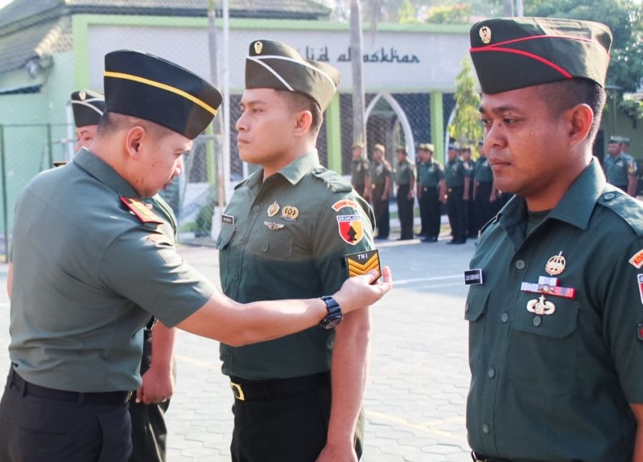 Periode 1 Oktober 2023, 55 Prajurit Kodim 0813  Bojonegoro Naik Pangkat