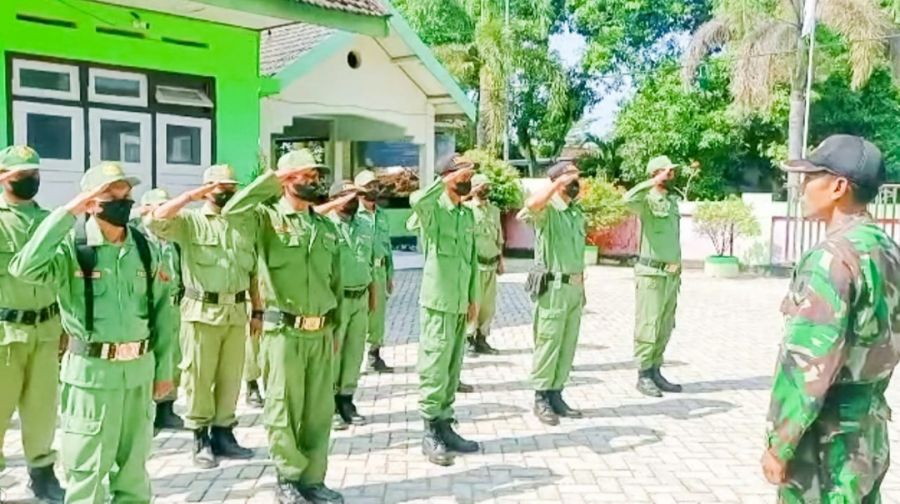 Perkuat Bintahwil, TNI di Bojonegoro bekali Wasbang dan Bela Negara Satlinmas Bubulan