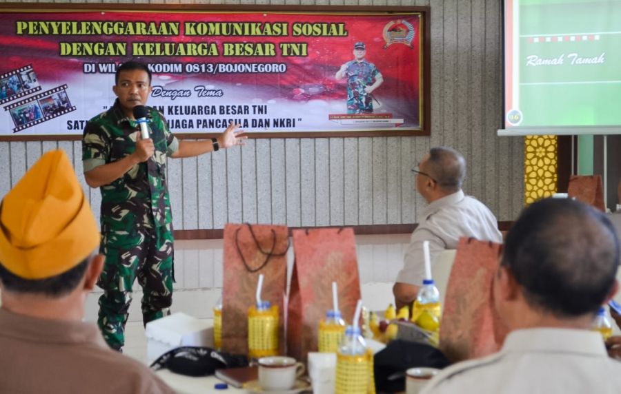 Perkuat Ikatan sebagai Mitra Pejuang, Kodim 0813 Bojonegoro Gelar Komsos dengan KBT