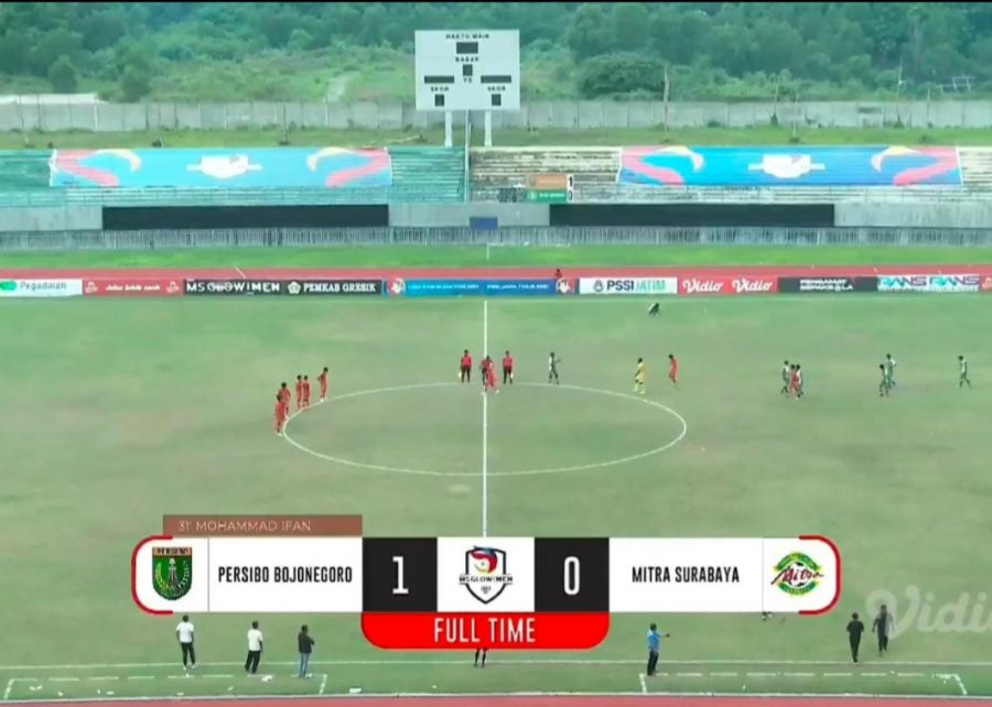Persibo Bojonegoro Masuk 16 Besar Liga 3 Jatim Unggul 1-0