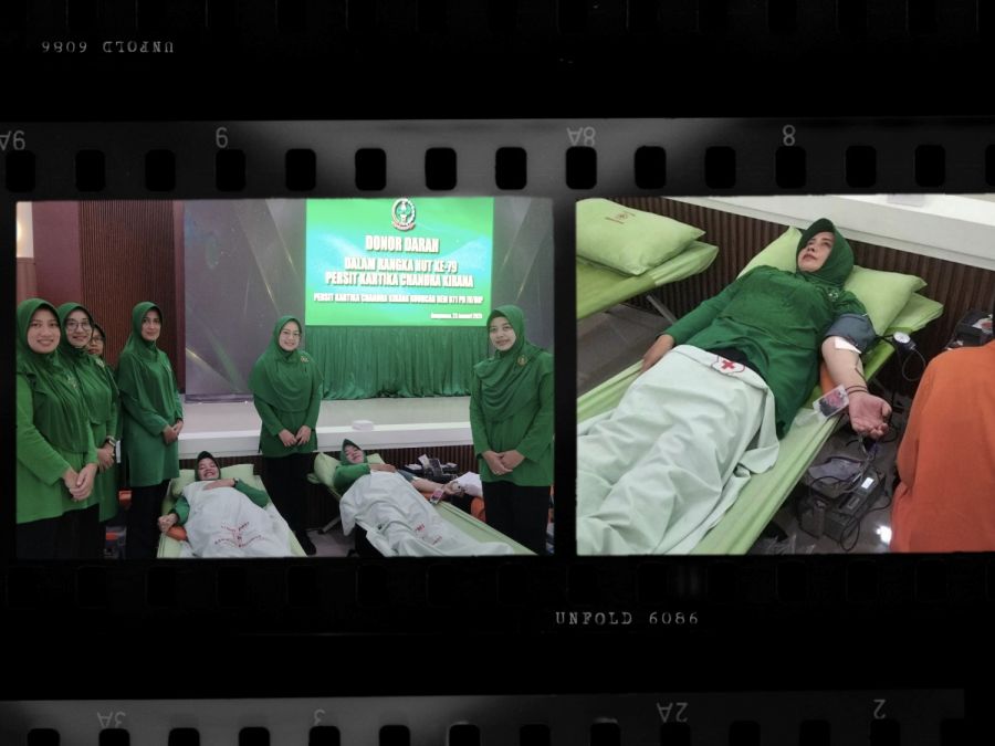 Persit KCK Koorcab Rem 071 Baksos Donor Darah HUT Ke-79 Persit KCK