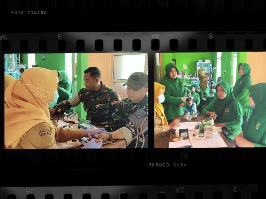 Persit Koramil Kepohbaru Kodim 0813 Bojonegoro Gelar Cek Kesehatan Gratis
