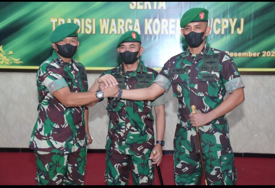 Pisah Sambut Dandim 0812 Lamongan Dipimpin Oleh Komandan Korem 082/CPYJ Kolonel Inf M. Dariyanto
