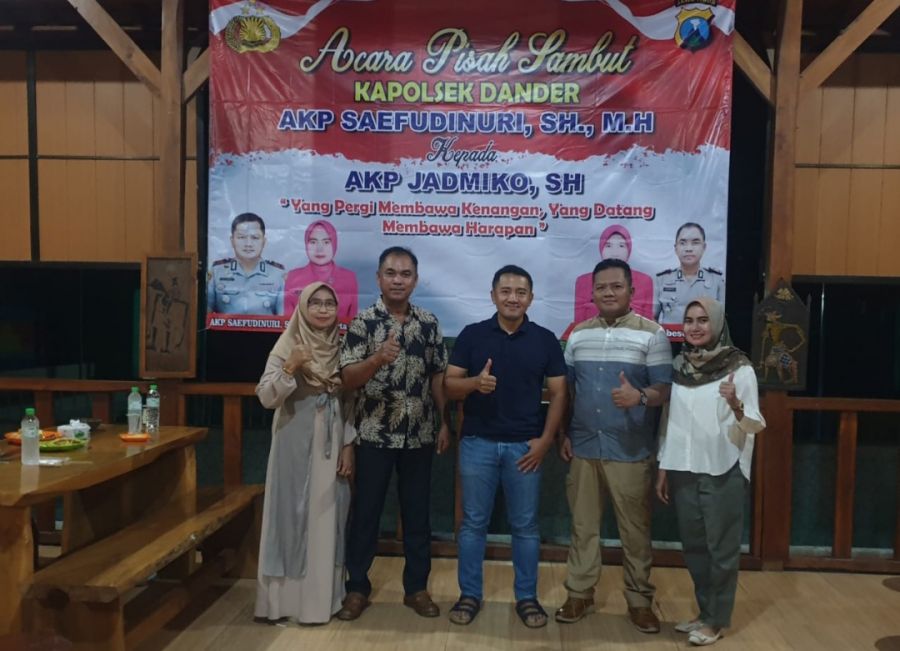 Pisah Sambut Kapolsek Dander, Wakapolsek: Yang Pergi Membawa Kenangan, Yang Datang Membawa Harapan