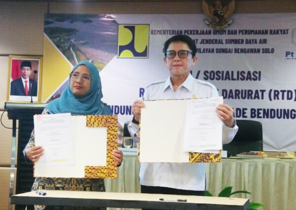 Pj Bupati Bojonegoro Hadiri Sosialisasi RTD Bendungan Gongseng dan Pacal