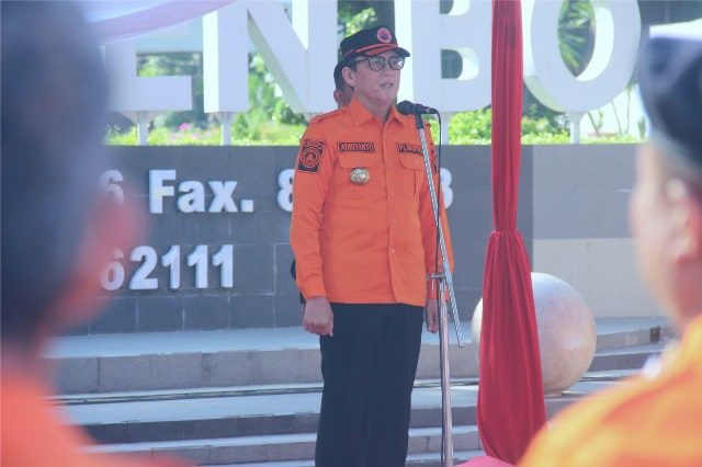 Pj Bupati Bojonegoro Pimpin Apel Tekankan Tindakan Cepat Aman  Akurat dalam Penanggulangan Bencana 
