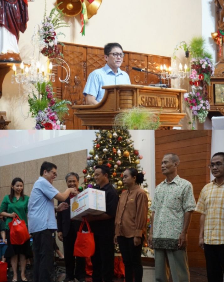 Pj Bupati dan Forkopimda Kunjungi Sejumlah Gereja Jelang Misa Malam Natal