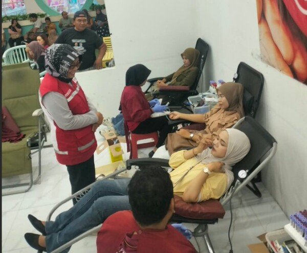 PMI Bojonegoro Gelar Donor Darah di Tempat Wisata Go Fun