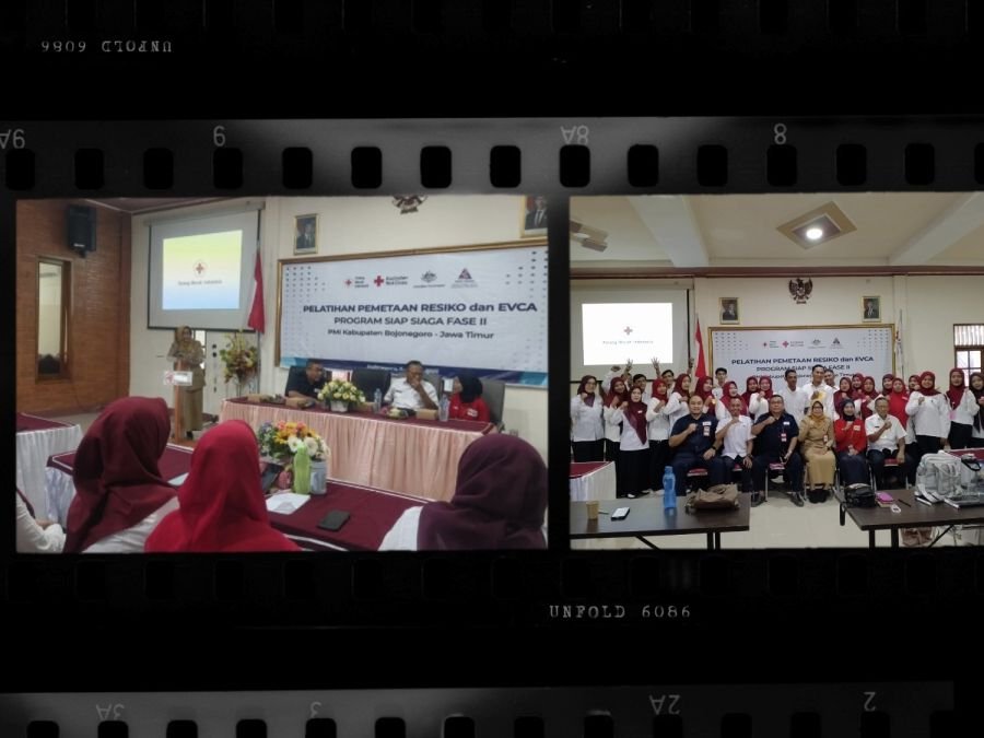 PMI Bojonegoro Gelar E-VCA dan Pemetaan Risiko Bencana