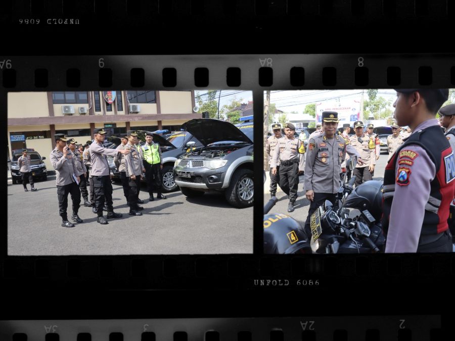 Polda Jatim Lakukan Pengecekan Kendaraan dan Almatsus di Polres Bojonegoro