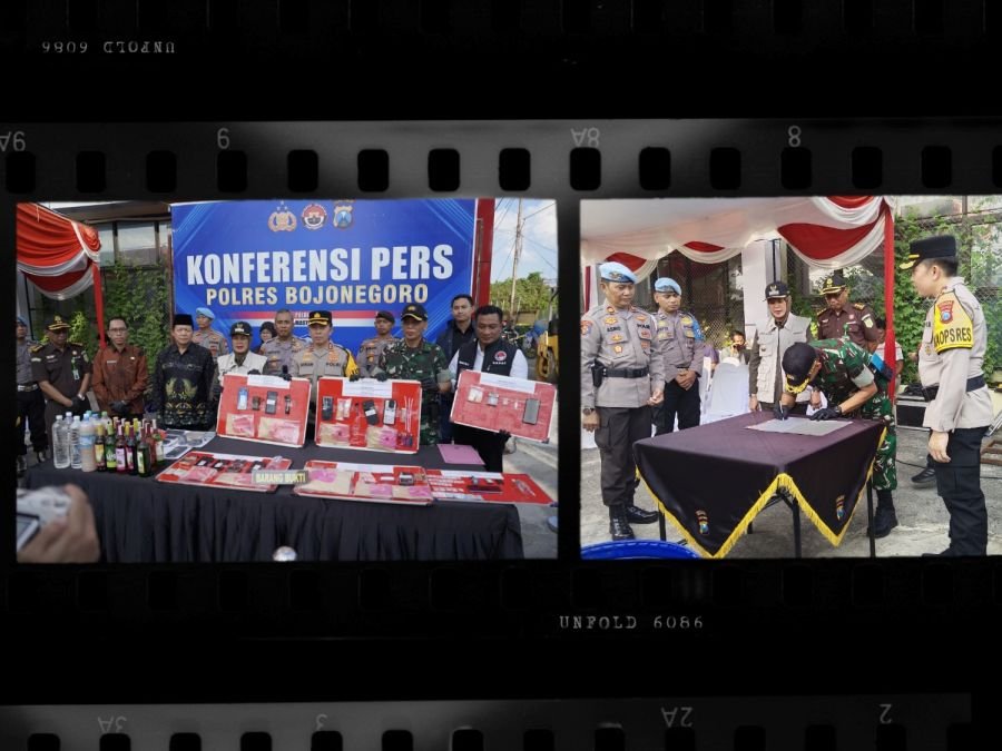 Polres Bojonegoro Bongkar Jaringan Peredaran Sabu dan Ganja