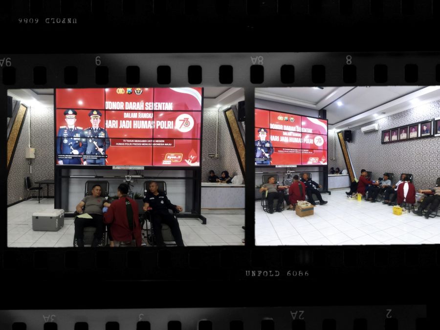 Polres Bojonegoro Gelar Donor Darah Sambut Hari Jadi Humas Polri Ke-73