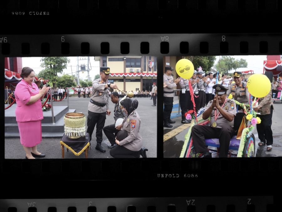 Polres Bojonegoro Gelar Upacara Kenaikan Pangkat