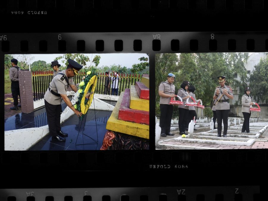 Polres Bojonegoro Gelar Ziarah ke Taman Makam Pahlawan