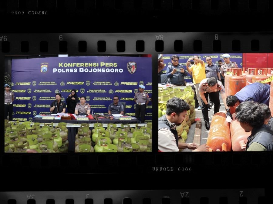 Polres Bojonegoro Ungkap Kasus Pengoplosan LPG Subsidi 3 Kg ke Tabung 50 Kg
