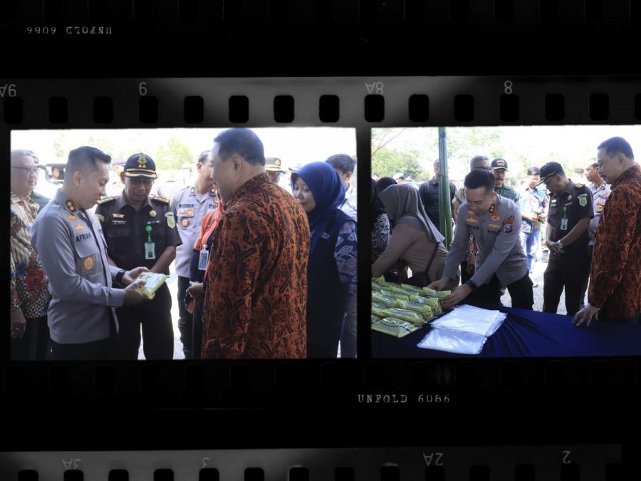 Polres dan Bulog Bojonegoro Gelar Gerakan Pangan Murah di Padangan