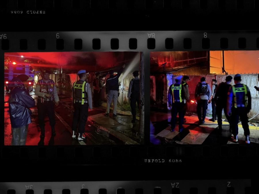 Polres dan Damkarmat Dengan Sigap Tangani Laporan Warga