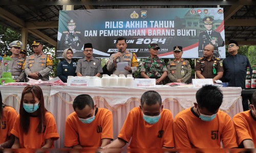 Polres Nganjuk Bongkar Jaringan Peredaran Narkotika di Tanjunganom dan Kediri