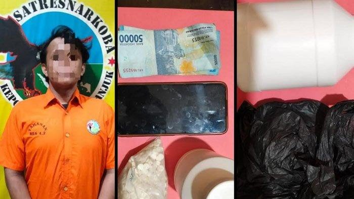 Polres Nganjuk Ringkus 4 Tersangka Peredaran Sabu dan Pil Koplo