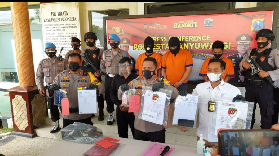 Polresta Banyuwangi Bongkar Pembuatan Tes Rapid Antigen Palsu