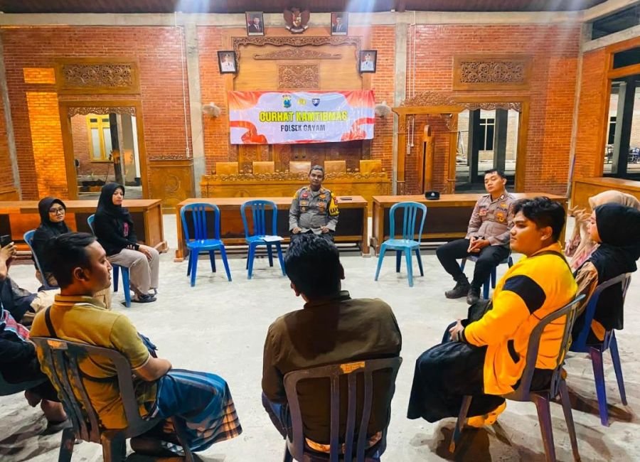 Polsek Gayam Gandeng Karang Taruna Mojodelik Gencarkan Edukasi Anti-Judi Online