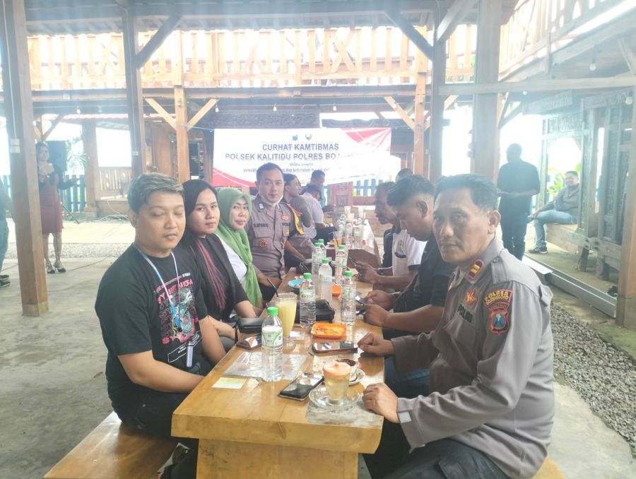 Polsek Kalitidu Polres Bojonegoro Gerlar Curhat Kamtibmas
