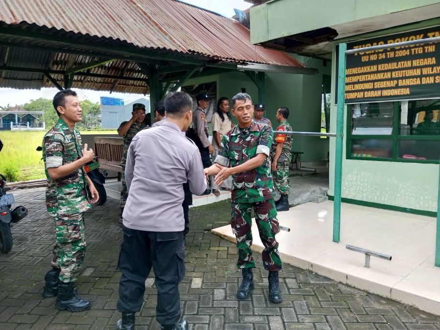 Polsek Kedungadem Polres Bojonegoro Bersama Koramil Kodim 0813 Gelar Halal Bihalal