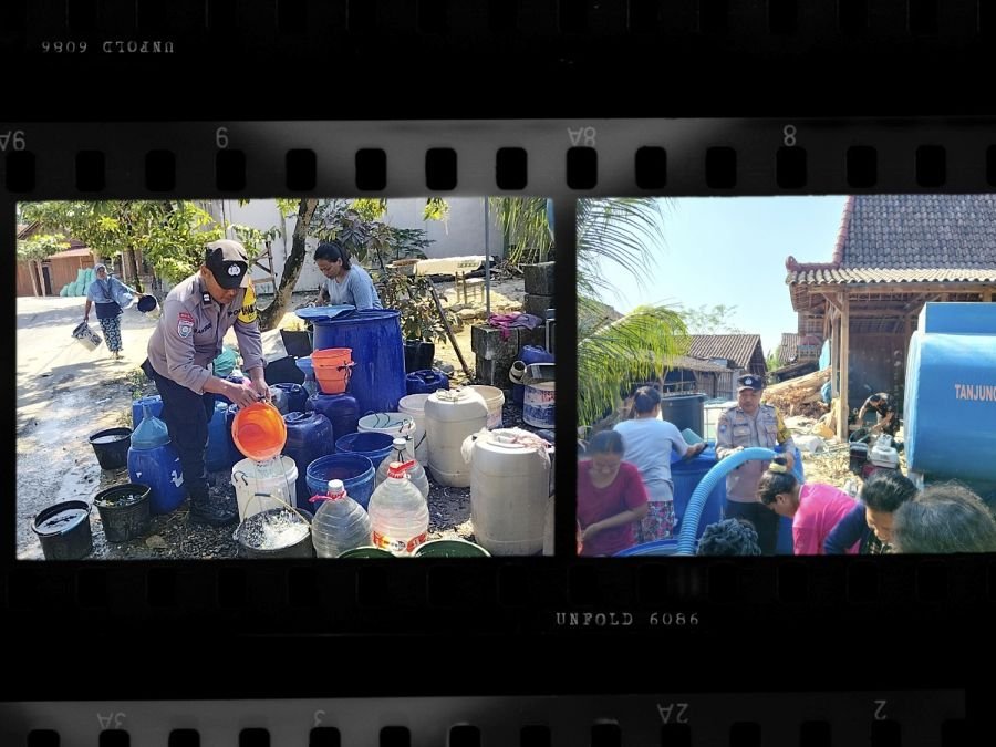 Polsek Ngambon Salurkan 16 Ribu Liter Air Bersih bagi Warga
