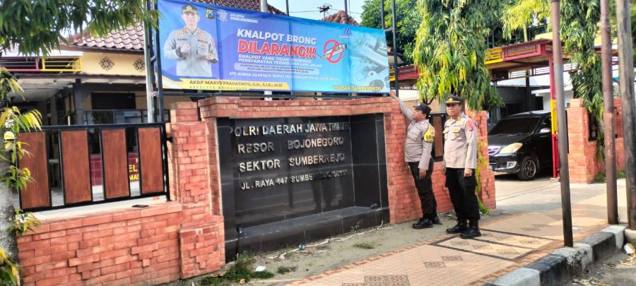 Polsek Sumberrejo Polres Bojonegoro Himbau Masyarakat Tidak Menggunakan Knalpot Brong