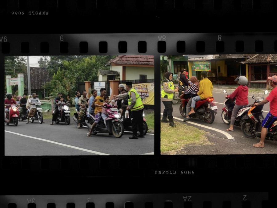 Polsek Temayang Berbagi Takjil untuk Pengguna Jalan di Bulan Ramadan